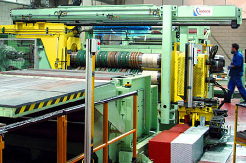 Slitting line for stainless steel of 1500 mm x 4 mm x 150 m/min