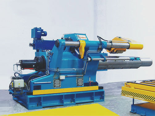 Hydraulic Decoiler for 40t. weight x 2000 mm x 10 mm. For Stainless Steel