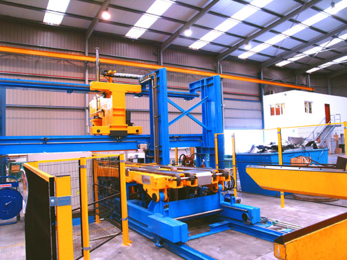 Slitter Capstan & Coil Downender unit.