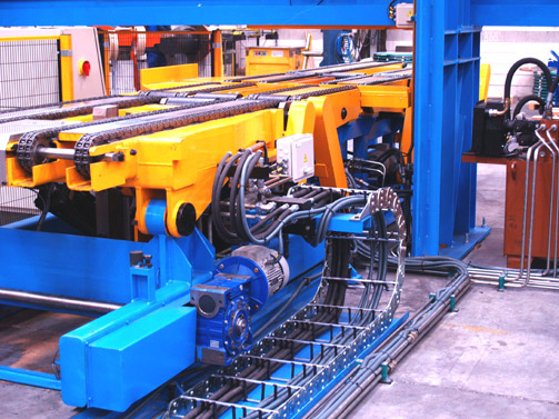 Coil Downender machine on Vertical arrangement.