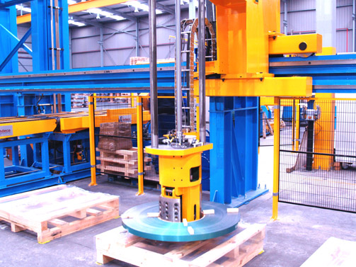 Detail of Coil positioning on the Pallet.