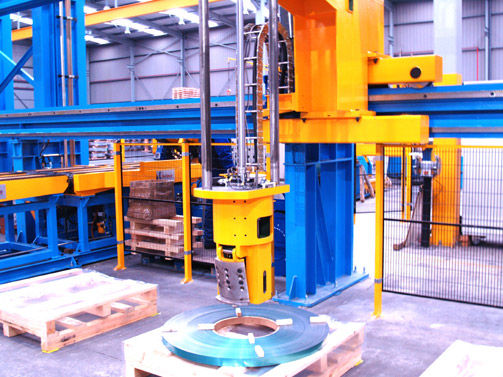 Detail of Coil positioning on the Pallet.