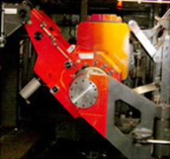 Recoiler with rollers wrapping system detail