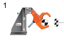Recoiler with rollers wrapping system detail