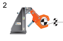 Recoiler with rollers wrapping system detail