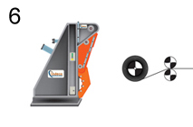 Recoiler with rollers wrapping system detail