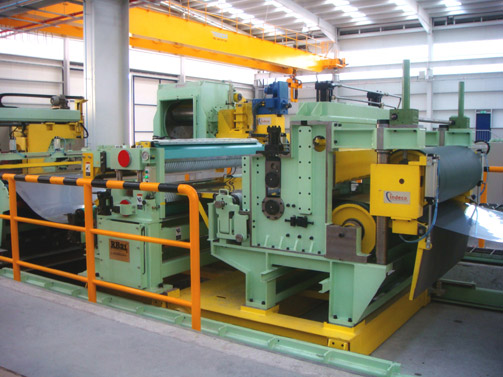 Rotary Belt Bridle & Displaceable Tension unit for stainless strip 1500x3 mm