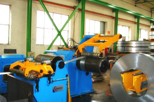 Displaceable Tension unit & Recoiler & Capstan for stainless strip 600x3 mm