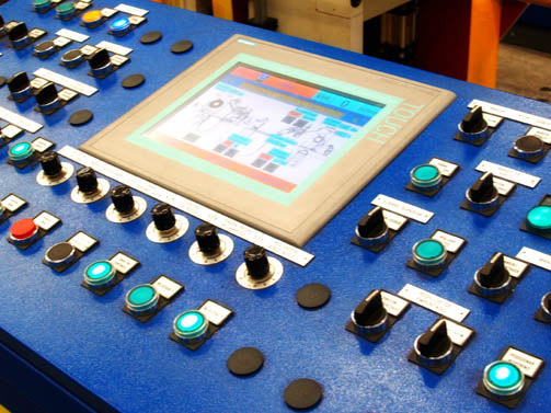 Control Desk with Touch Screen for Slitter 600x3 mm and speed of 300 m/min