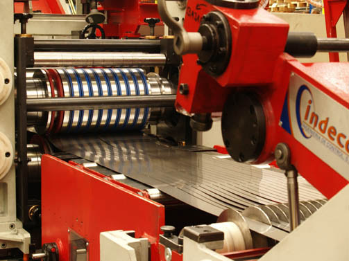 Detail of Slitter for stainless strip 600x3 mm