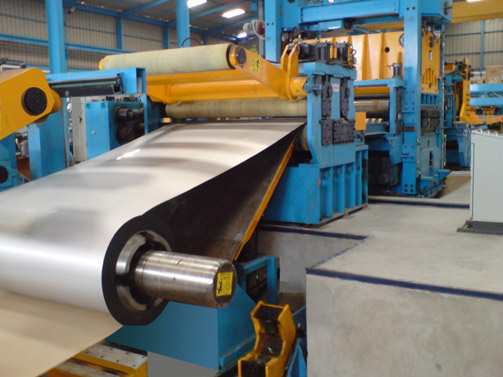 Decoiler & Inlet area of Cut to Length Line for Stainless Steel strip of 2000 x 12 mm