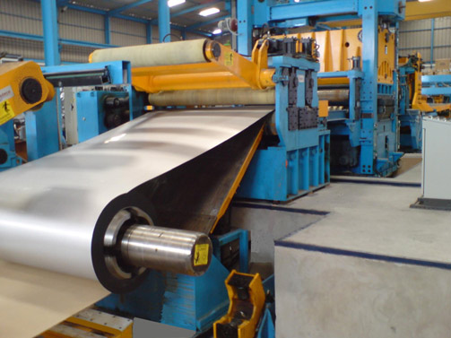 Decoiler & Inlet area for Cut to Length Line for stainless steel strip 1500 x 10 mm