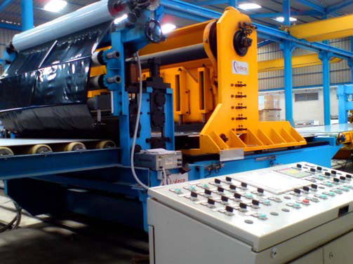 PVC Film Applicator & Flying Shear for stainless strip 1500 x 10 mm